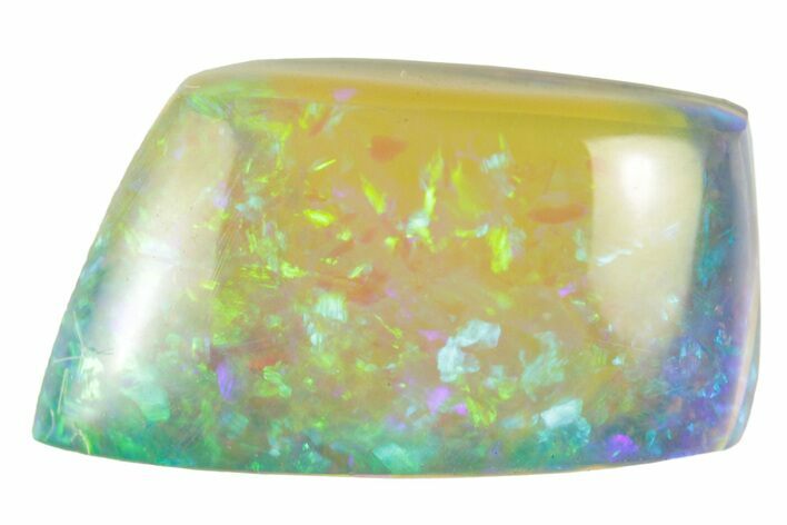 Colorful Polished Boulder Opal Specimen - Queensland, Australia #381759